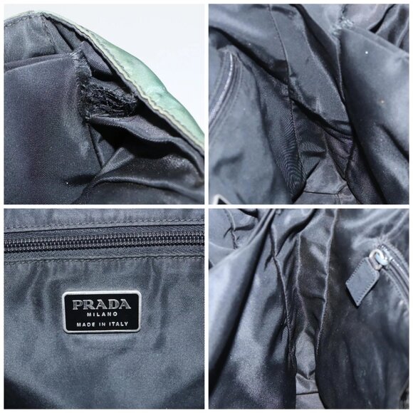 PRADA Hand Bag Nylon Green Auth fm4152 - Picture 15 of 16
